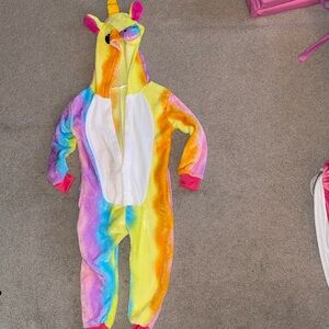 Colorful Unicorn Onesie Pajamas